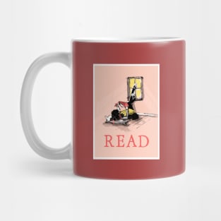 Girl Reading in the Morning Light Mug